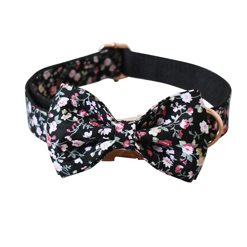 Stylish Floral Pet Leash & Collar Set
