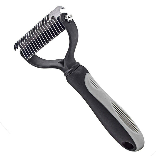 Professional 2-Sided Undercoat Shedding Comb Brush