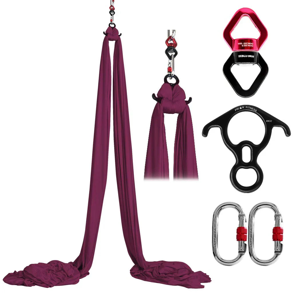 Yoga Aerial Silks Full Swing Set for Home & Gym
