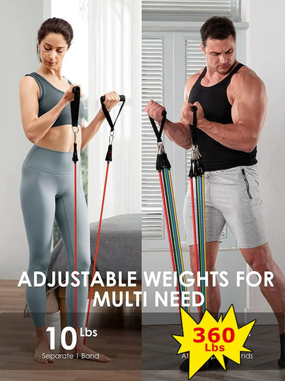 Resistance Bands for Yoga & Fitness Training
