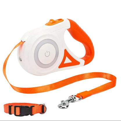 Automatic Retractable Pet Leash with Collar
