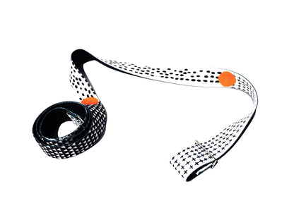 White Stretching Strap with Metal Buckles