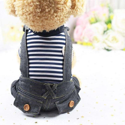 Denim Four-Legged Dog Clothes