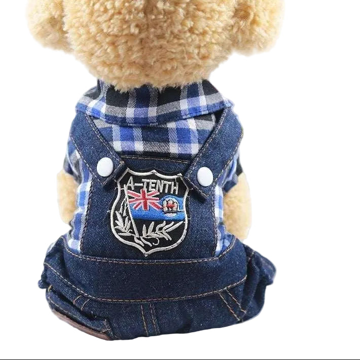 Denim Four-Legged Dog Clothes