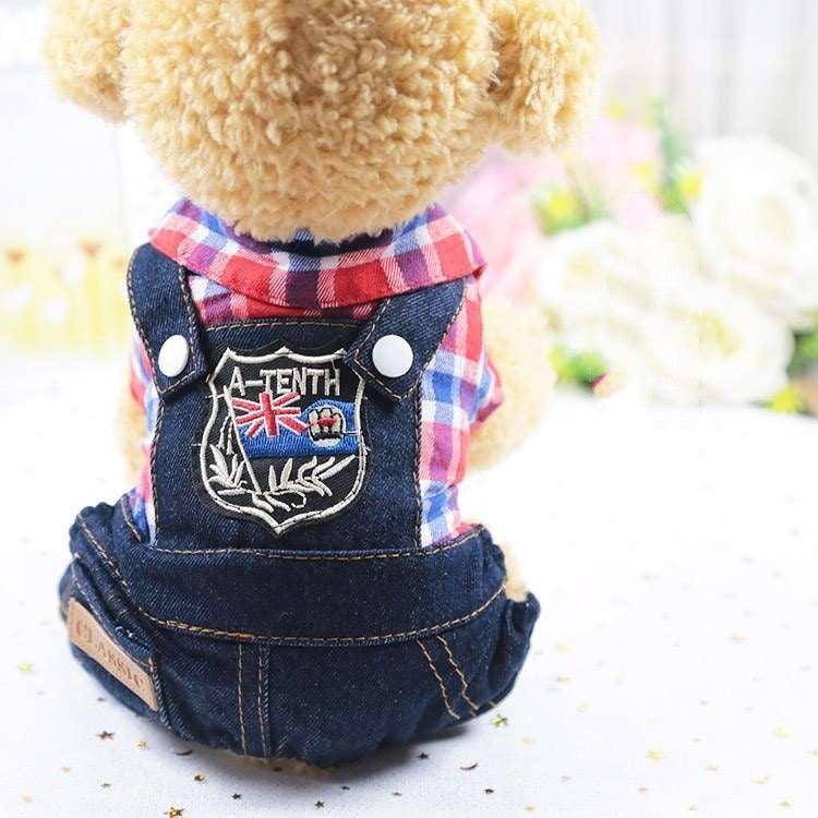 Denim Four-Legged Dog Clothes