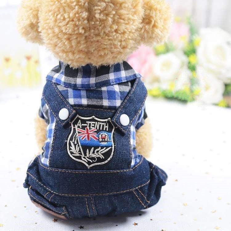 Denim Four-Legged Dog Clothes