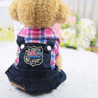 Denim Four-Legged Dog Clothes