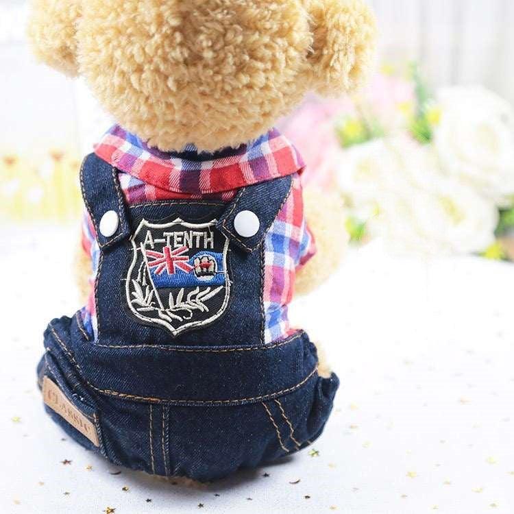 Denim Four-Legged Dog Clothes