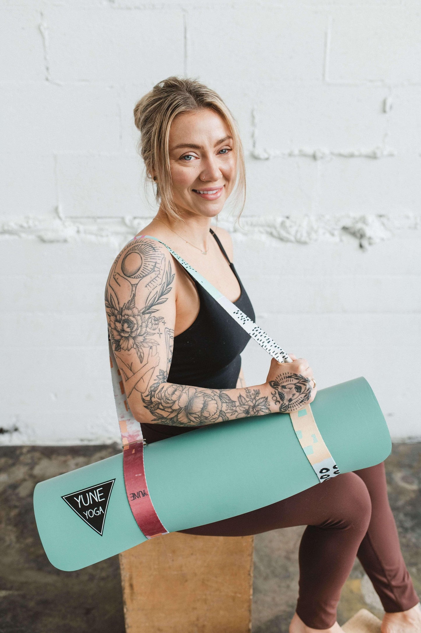 Multicolor Stretching Hemlock Yoga Strap