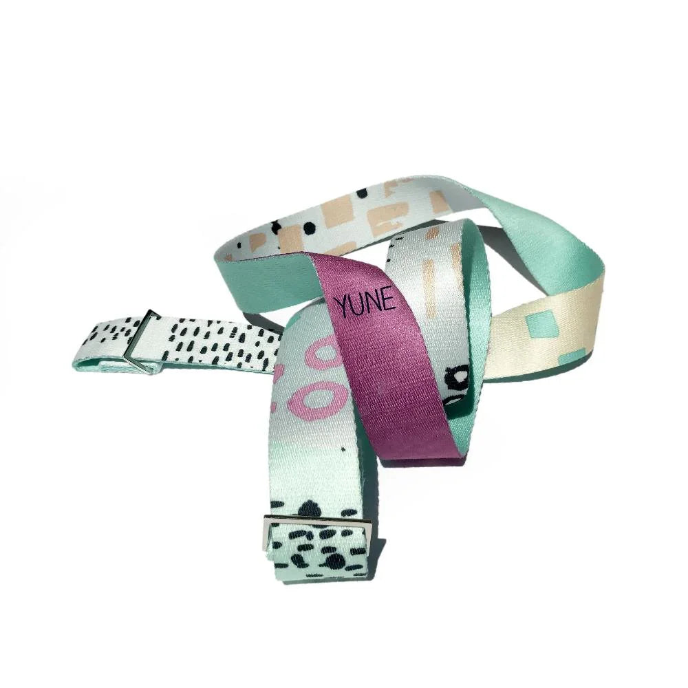 Multicolor Stretching Hemlock Yoga Strap