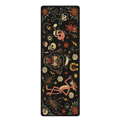 Macabre & Mantras Tattoo Design Yoga Mat